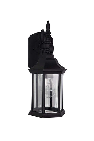 2961-BK Outdoor Wall Lantern, Black Cast Aluminum