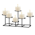 smtyle 6 Candle Holders Centerpieces Set Decor for Table or Fireplace Candelabra for Flameless or Wax Pillar Decoration on Coffee Desk/Floor