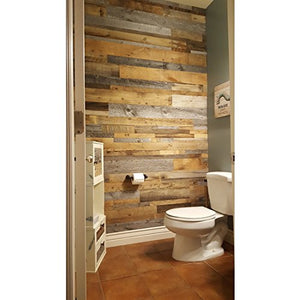 East Coast Rustic Artisan Reclaimed Wood Wall Panels - Decorative Removable Home Decor That Mounts to Wall | Crafted from Genuine Historical Barn Wood Planks for Unfinished Natural Weathering