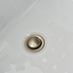 WOODBRIDGE 60"x32" Alcove Drop-in Tub with Apron Acrylic Bathtub Hand Overflow, Drain Hole on Left B-0020L