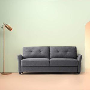 Zinus Contemporary Upholstered Sofa, Dark Grey