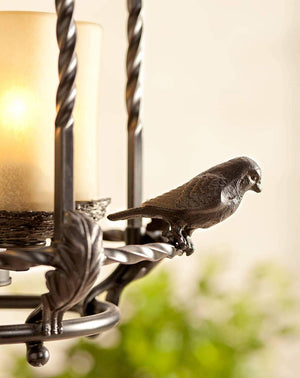 Song Birds 13" Wide Pendant Indoor-Outdoor Chandelier - Franklin Iron Works