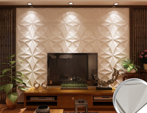 Art3d Plant Fiber Textured 3D Wall Panels for Interior Wall Decor, 33 Tiles 32 Sq Ft