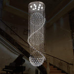 Sefinn Four 9 Height 79 inch Diameter 24 inch High Ceiling Light Modern Crystal Chandelier