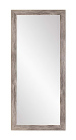 BrandtWorks Barn Wood Full Length Floor Vanity Wall Mirror, 33 x 67, Gray