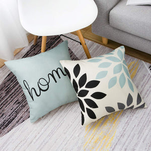 Yumin Throw Pillow Cases Decorative Soft Square Geometric Style Throw Pillow Cover Cushion Case for Sofa 18 x 18 Inch Set of 4