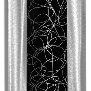 Statements2000 Contemporary Black & Silver Abstract Metal Wall Art Accent Modern Home Decor, Set of Three - Trifecta by Jon Allen