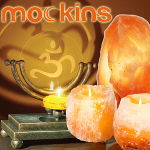 Mockins 6 Pack Natural Himalayan Salt 2.5-lbs Tea Light Holder …