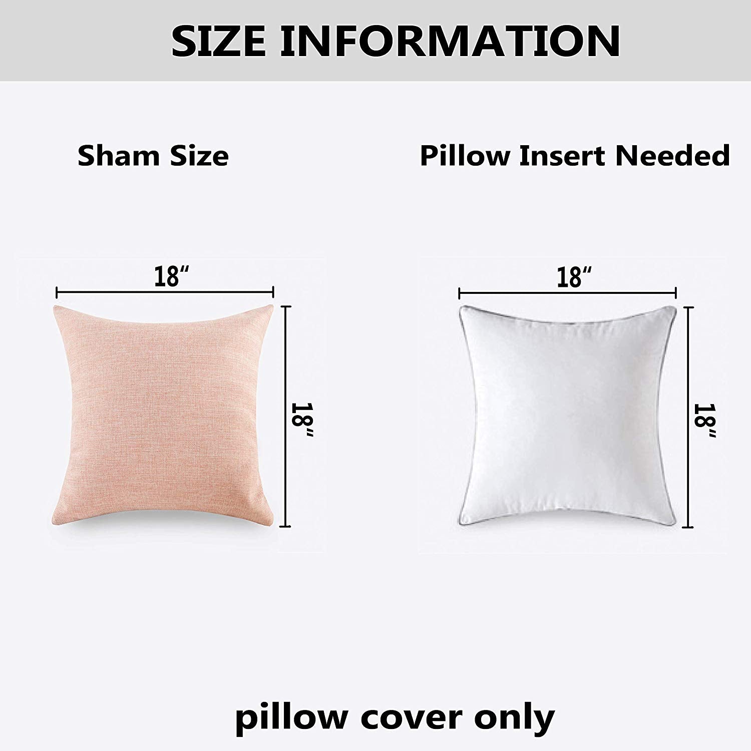 HOME BRILLIANT 2 Pack Valentines Decor Velvet Cushion Covers Set Throw Pillow Cases Covers Square Decorative Pillowcases, 18 x 18 inches(45x45 cm), Blush Pink
