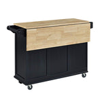 Home Styles 4510-95 Liberty Kitchen Cart with Wood Top, Black