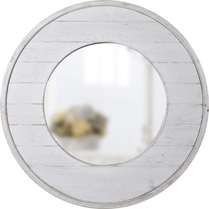 FirsTime & Co. 70021 Ellison Shiplap Accent Wall Mirror 27" Aged White