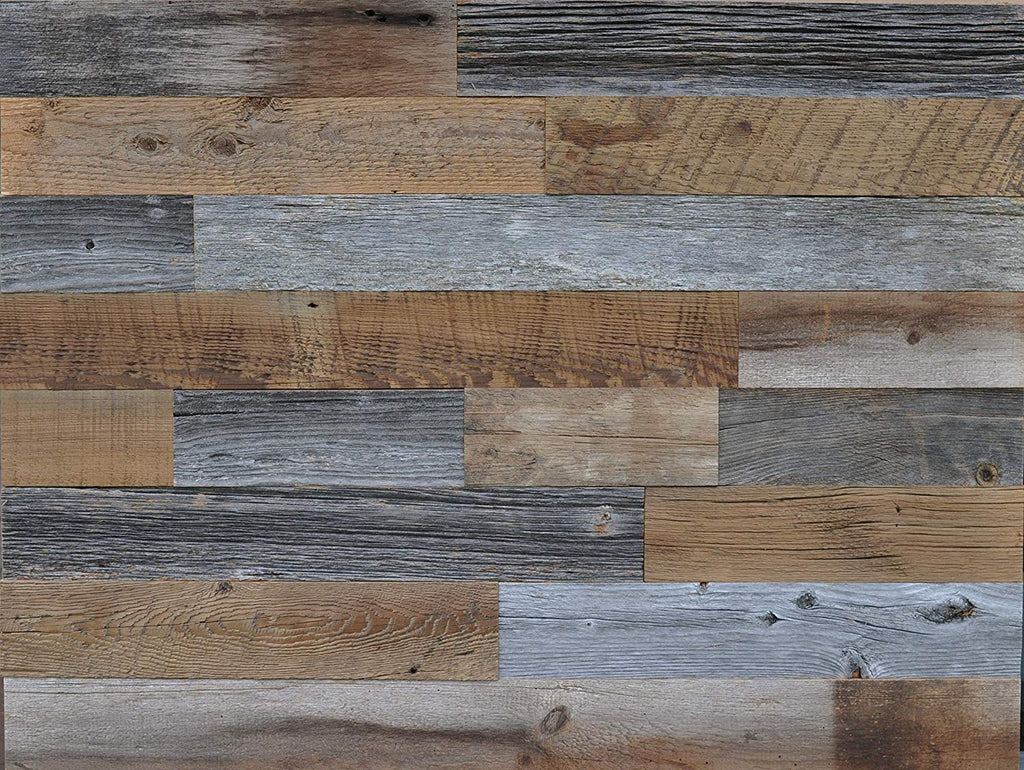 East Coast Rustic Artisan Reclaimed Wood Wall Panels - Decorative Removable Home Decor That Mounts to Wall | Crafted from Genuine Historical Barn Wood Planks for Unfinished Natural Weathering