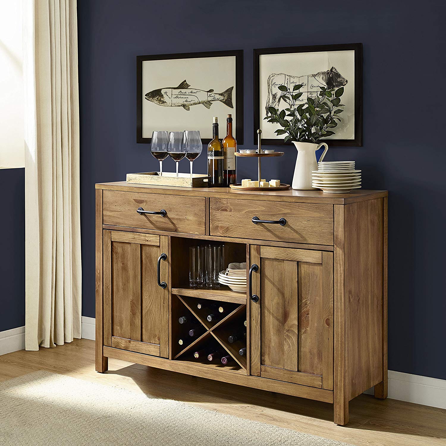 Crosley Furniture Roots Buffet Dining Room Storage - Natural